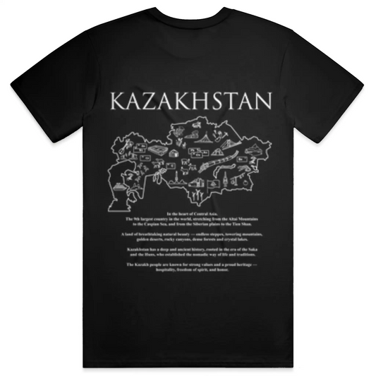 KAZAKHSTAN Map Oversized Tee