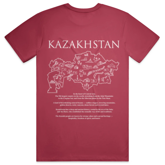 KAZAKHSTAN Map Oversized Tee