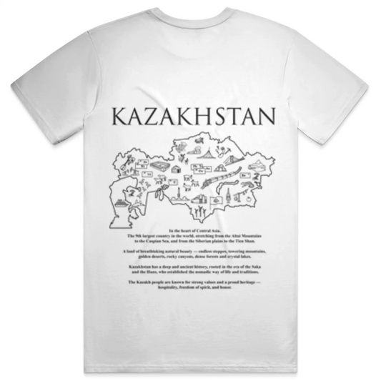 KAZAKHSTAN Map Oversized Tee