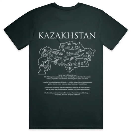 KAZAKHSTAN Map Oversized Tee